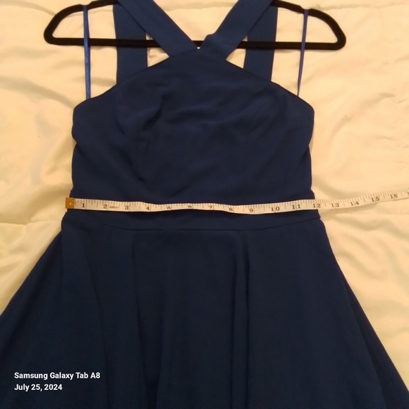 Lulu's Forevermore Blue Strappy Skater Dress size XS - Picture 11 of 14
